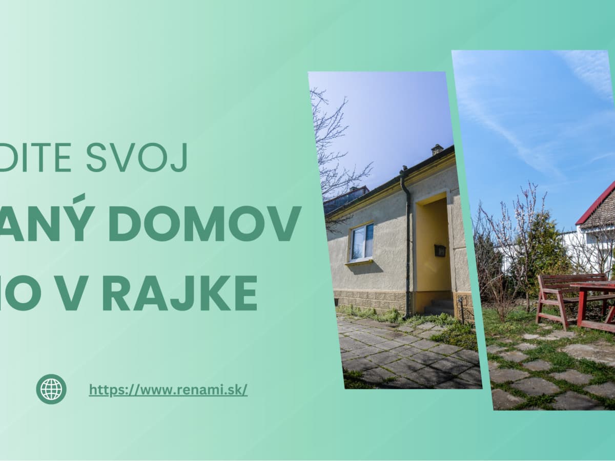 NEW PRICE 3.izb ROD. DOM S VEĽKÝM POZEMKOM RAJKA - MAĎARSKO